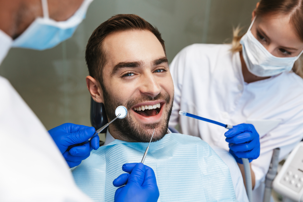 dental patient at dental implants miami beach.